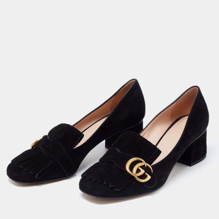 Gucci Marmont Mid Heel Loafers