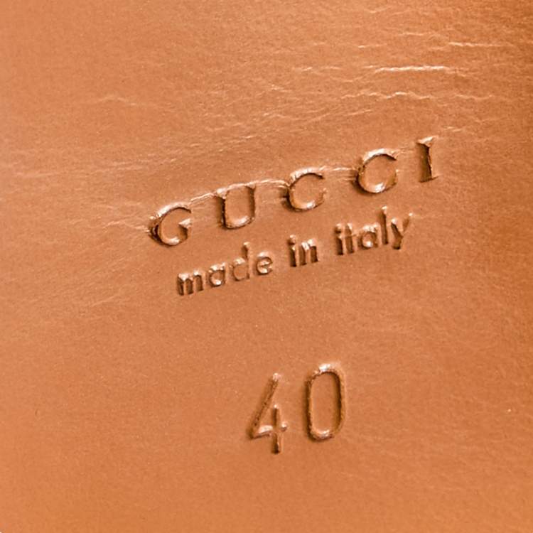 Pre Owned Gucci Pink Suede Round Toe Pumps Size 40