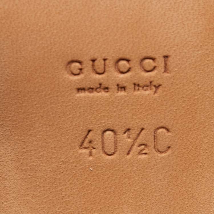مملوكة مسبقًا Gucci Brown/Beige GG Canvas Mid Calf Boots Size 40.5