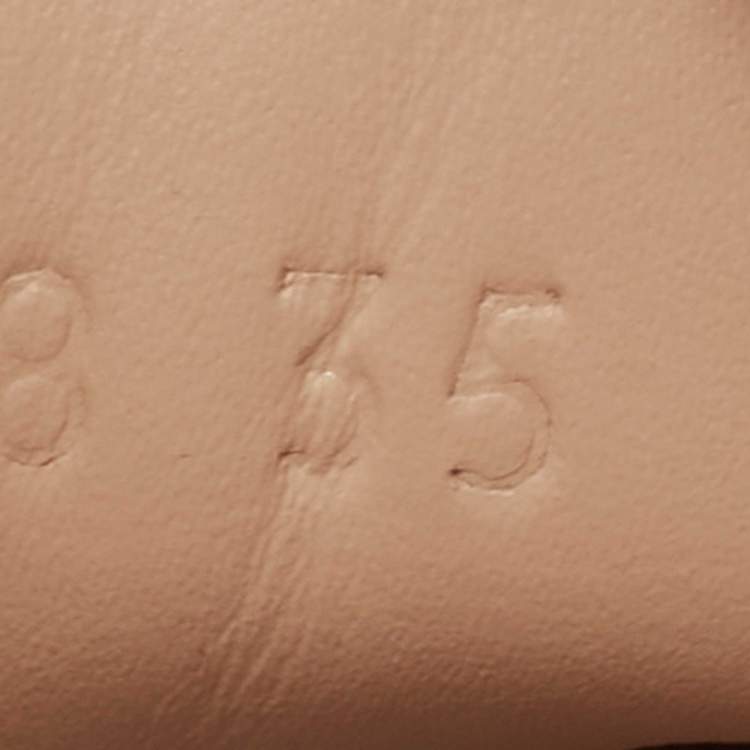 Pre Owned Gucci Silver Leather Embroidered Ace Sneakers Size 35