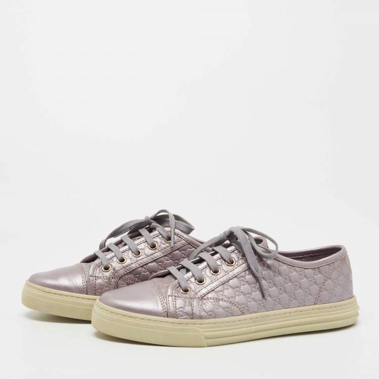 Louis Vuitton Brown Damier Ebene Canvas and Leather Low Top Sneakers Size  35.5 Louis Vuitton | The Luxury Closet