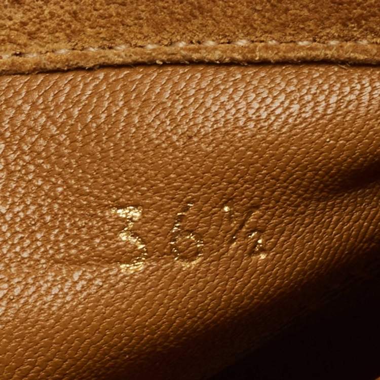 Pre Owned Gucci Mustard Suede Fringe Ankle Length Boots Size 36.5 