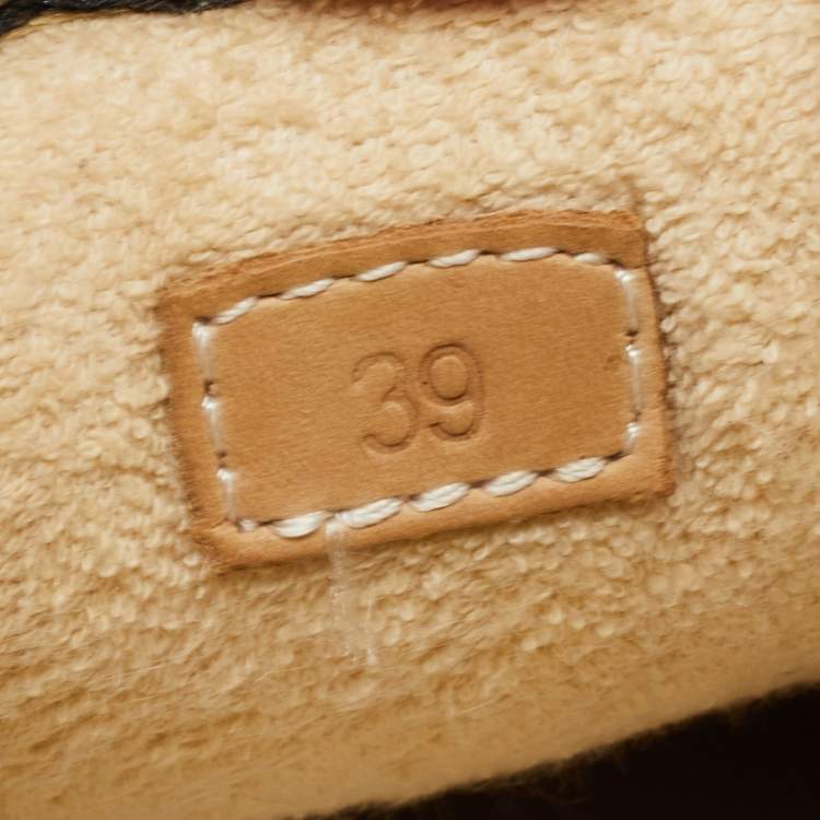Pre Owned Gucci  Multicolor Nubuck Leather and Canvas Screener Sneakers Size 39