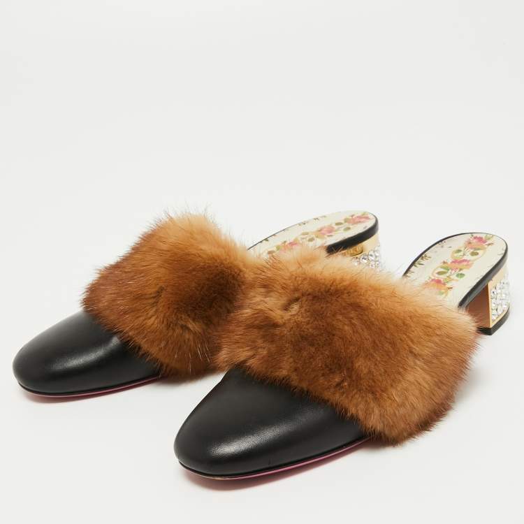 Mink mules