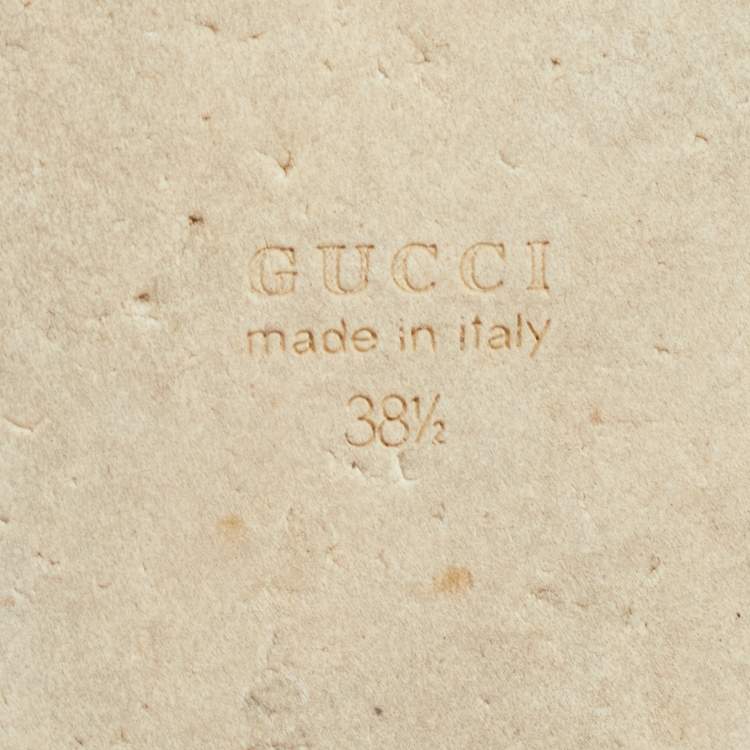 Pre Owned Gucci White Leather Peggy Platform Sneakers Size 38.5