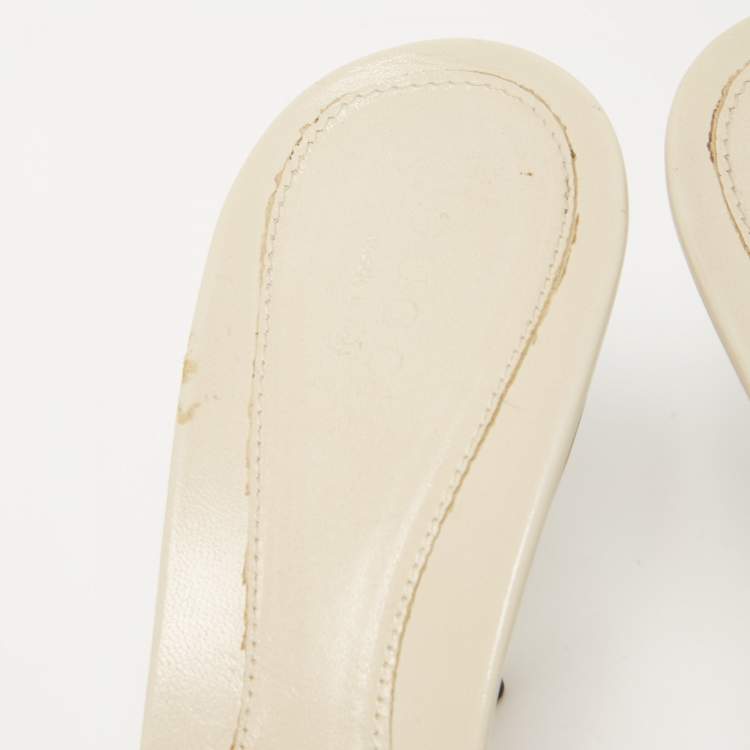 Pre Owned Gucci Pink GG Canvas Horsebit Slides Size 38.5  