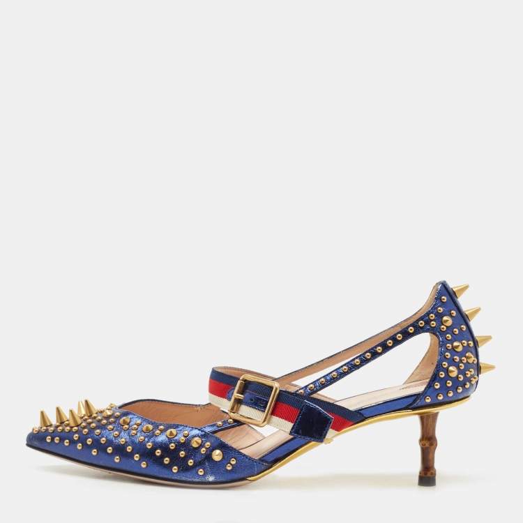 Gucci shop blue pumps