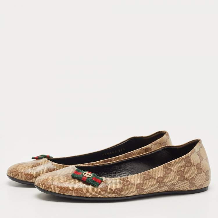 Gucci monogram clearance flats