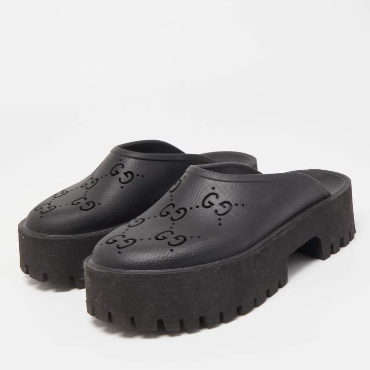 Chanel Perforated Mule Loafers