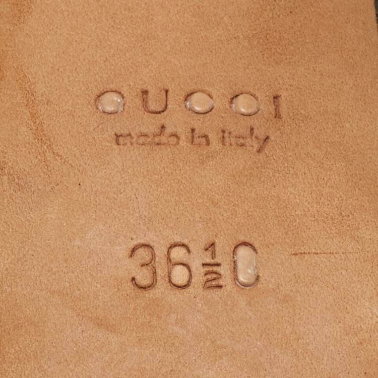 Pre Owned Gucci Tricolor Python, Crocodile and Lizard Platform Pumps Size 36.5