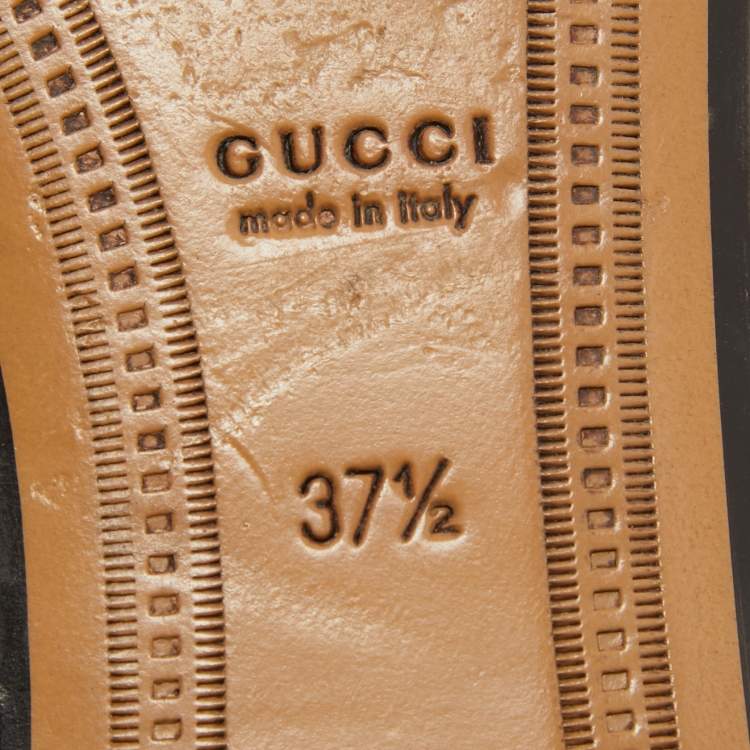 Pre Owned Gucci Pink/Red GG Canvas Jordaan Horsebit Loafers Size 37.5