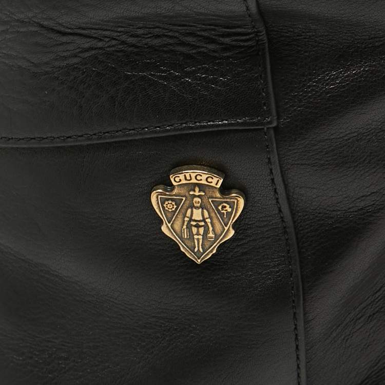 مملوكة مسبقًا Gucci Black Leather Knee Length Boots Size 40
