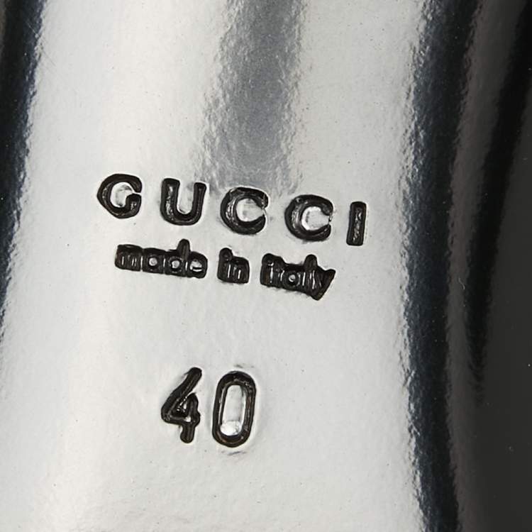 مملوكة مسبقًا Gucci Black Leather Knee Length Boots Size 40
