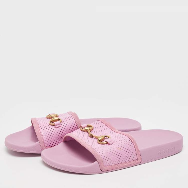 Gucci pursuit horsebit on sale slide