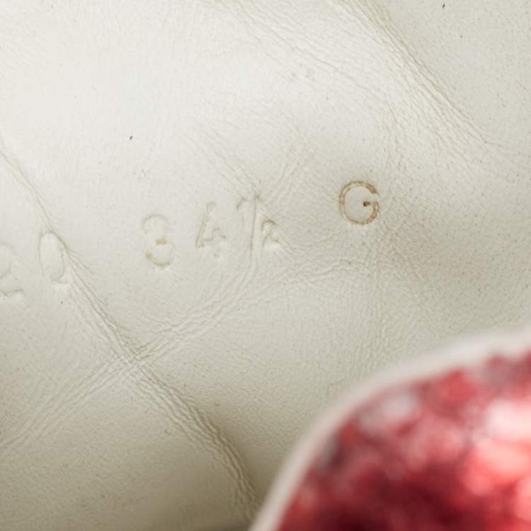 Pre Owned Gucci White Leather Web Ace Sneakers Size 34.5