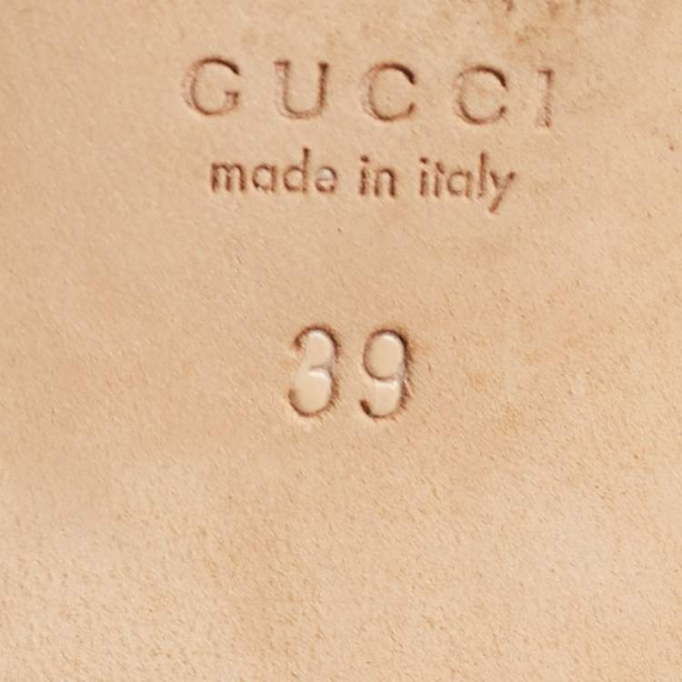 Pre Owned Gucci Black Leather Horsebit Loafers Size 39