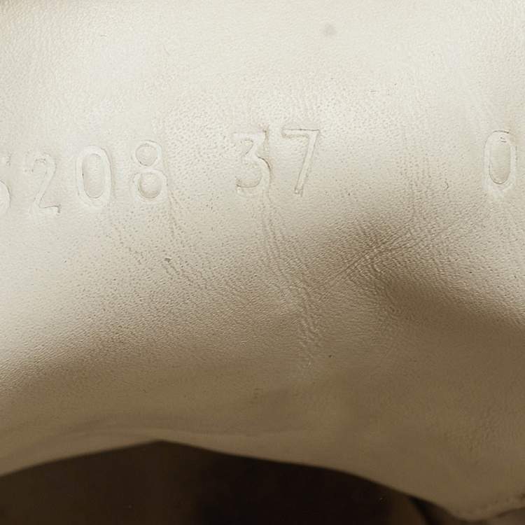 Pre Owned Gucci White Leather Ace Low Top Sneakers Size 37