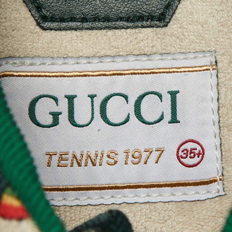 Pre Owned Gucci Multicolor GG Canvas Tennis 1977 Low Top Sneakers Size 35.5