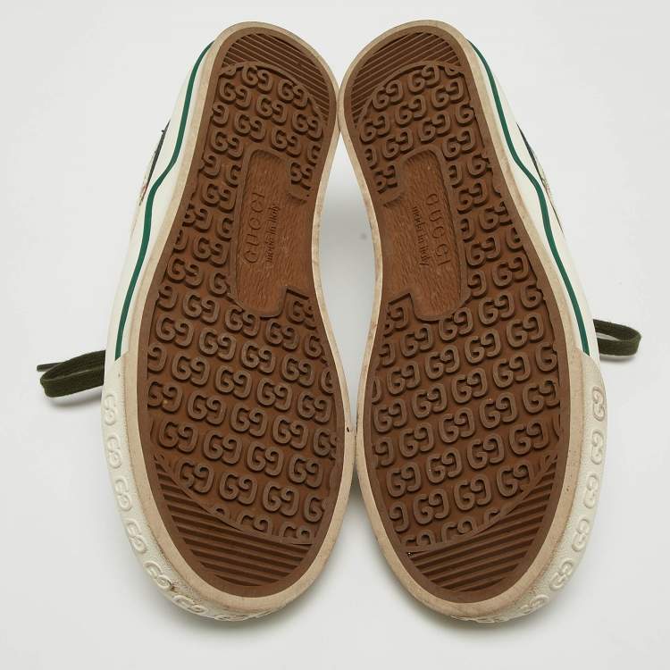 Pre Owned Gucci Multicolor GG Canvas Tennis 1977 Low Top Sneakers Size 35.5