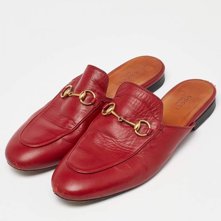 Red gucci slippers on sale