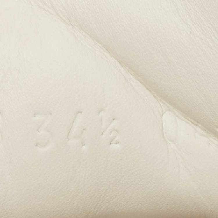 Pre Owned Gucci White Leather Star Ace Low Top Sneakers Size 34.5