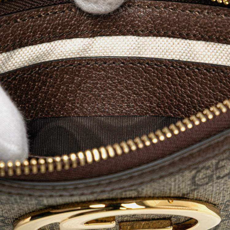 Pre Owned Gucci Beige/Brown GG Supreme Mini Blondie Belt Bag