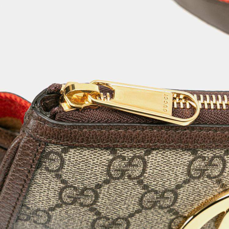 Pre Owned Gucci Beige/Brown GG Supreme Mini Blondie Belt Bag