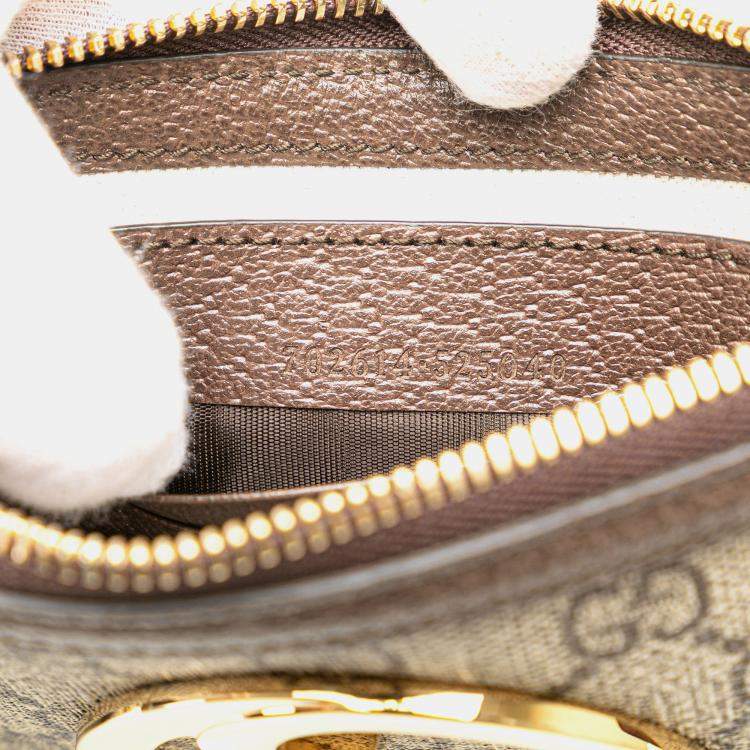 Pre Owned Gucci Beige/Brown Mini GG Supreme Blondie Belt Bag