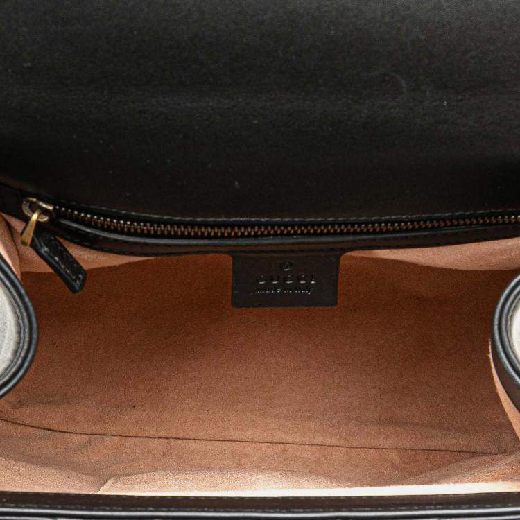 Pre Owned Gucci Calfskin Bamboo Trapuntata Queen Margaret Backpack