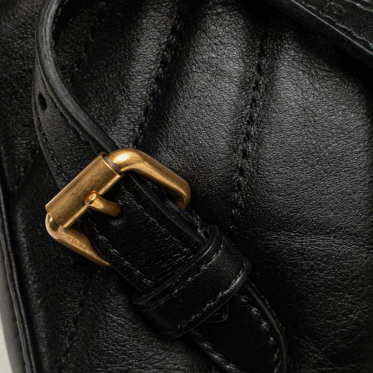 Pre Owned Gucci Calfskin Bamboo Trapuntata Queen Margaret Backpack
