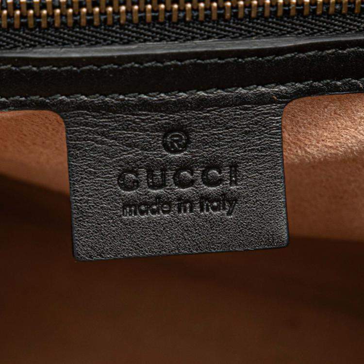 Pre Owned Gucci Calfskin Bamboo Trapuntata Queen Margaret Backpack