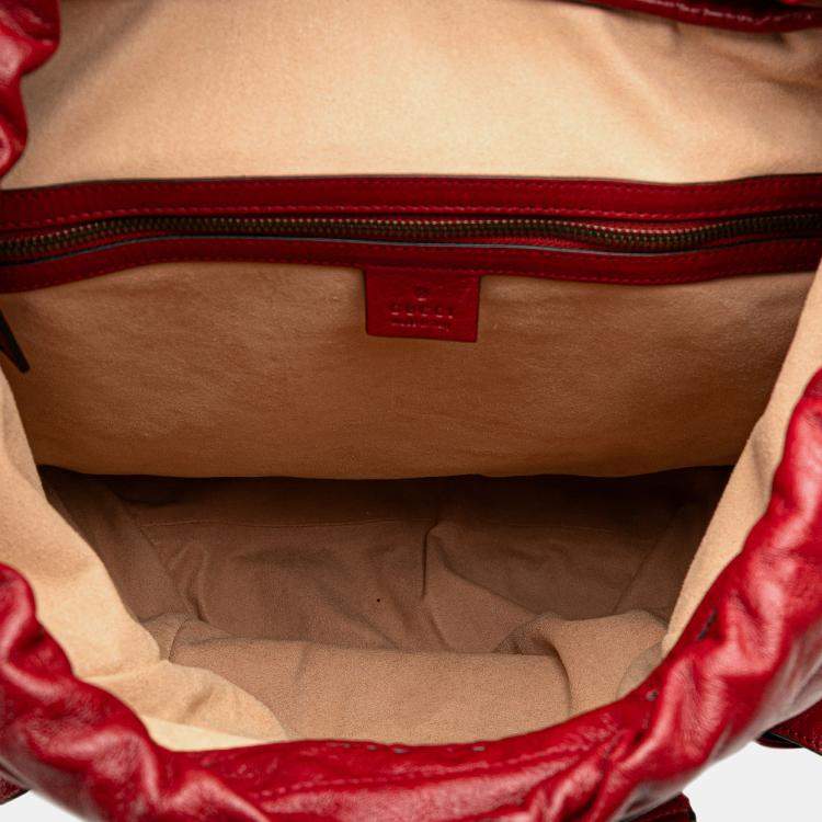 Pre Owned Gucci Piuma Lux Calfskin Re(Belle) Backpack