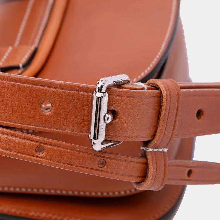 Pre Owned Gucci Mini Leather Bamboo 1947 Belt Bag