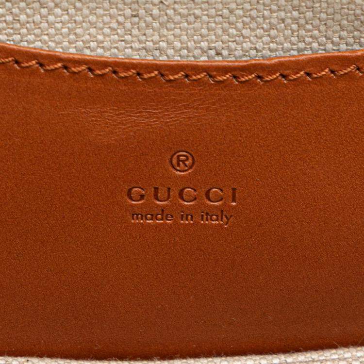 Pre Owned Gucci Mini GG Supreme Web Bamboo 1947 Belt Bag