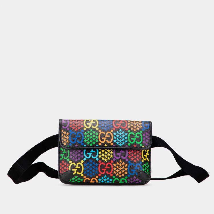 Pre Owned Gucci GG Supreme Psychedelic Belt Bag