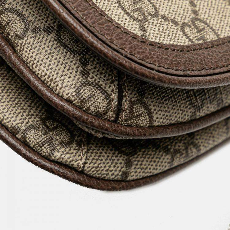 Pre Owned Gucci Brown GG Supreme Blondie Belt Bag
