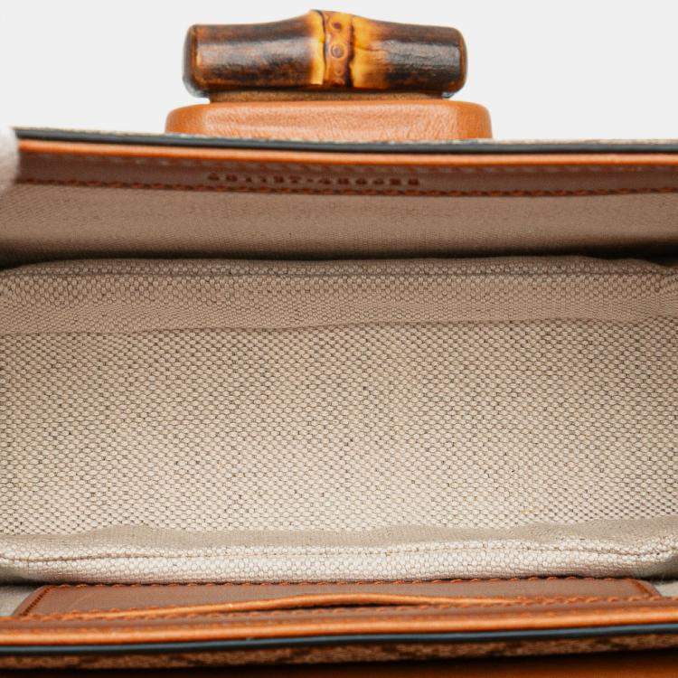 Pre Owned Mini GG Supreme Web Bamboo 1947 Belt Bag