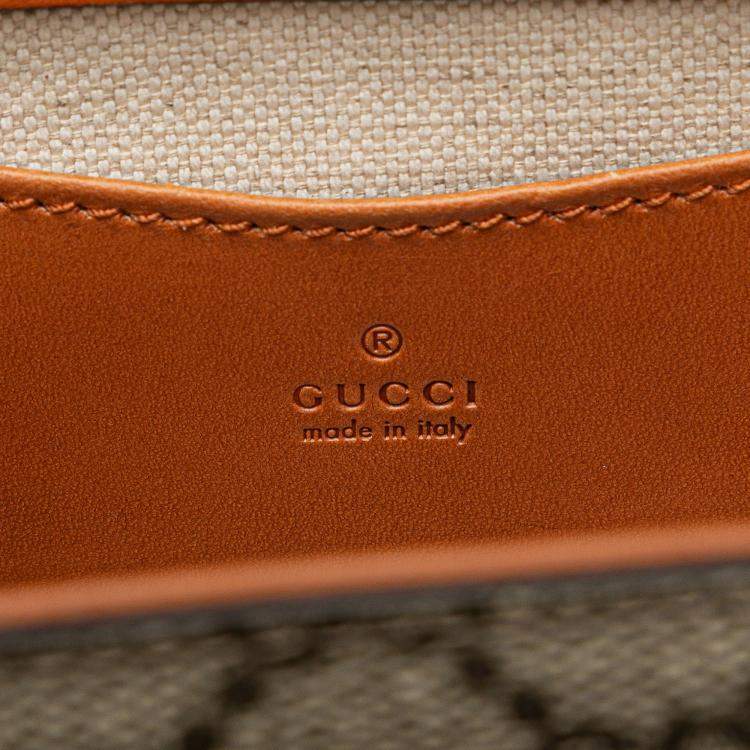 Pre Owned Mini GG Supreme Web Bamboo 1947 Belt Bag