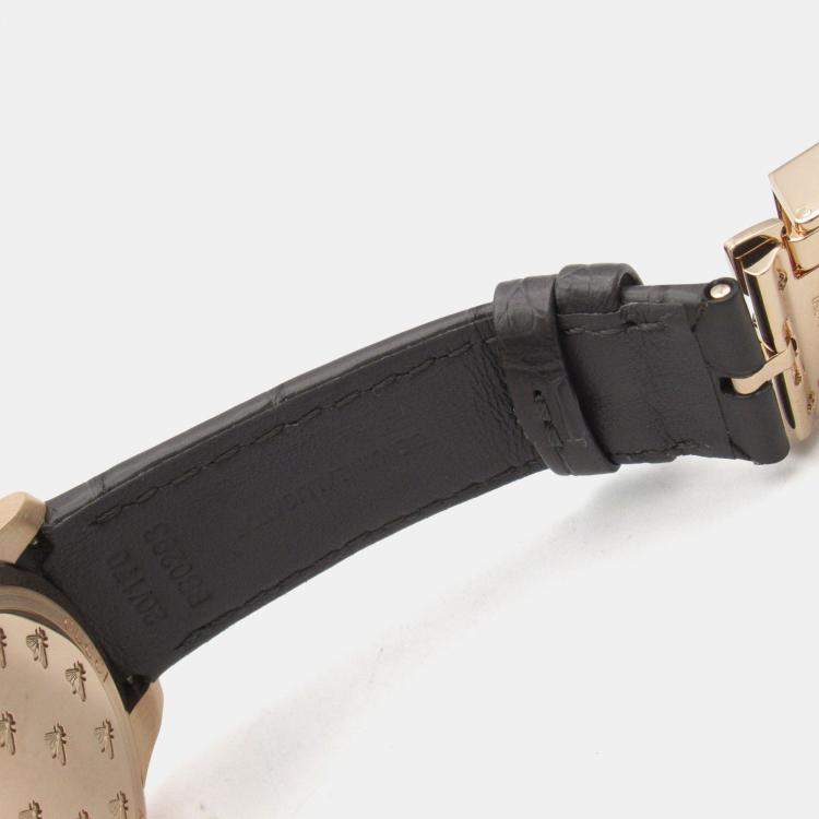 Pre Owned Gucci G-Timeless 717070 IDLA0 8599 Automatic Brown 18k Rose Gold Women's Wristwatch 40 mm