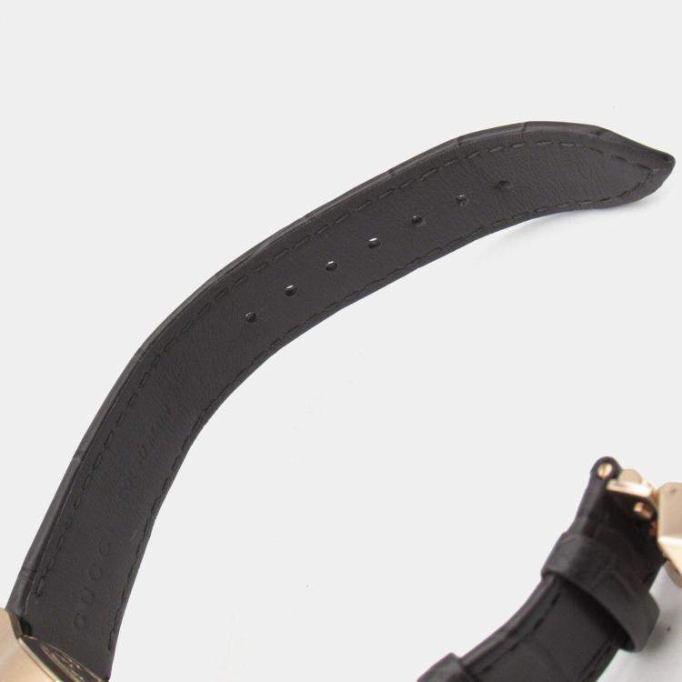 Pre Owned Gucci G-Timeless 717070 IDLA0 8599 Automatic Brown 18k Rose Gold Women's Wristwatch 40 mm