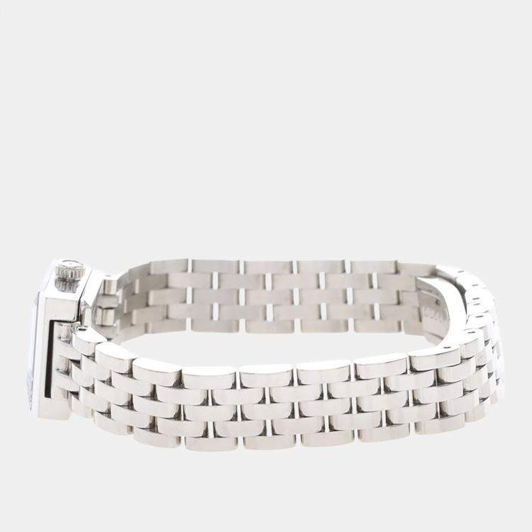 Pre Owned Gucci G Frame YA128507 Quartz Color Diamonds Stainless Steel Women's Wristwatch 14mm