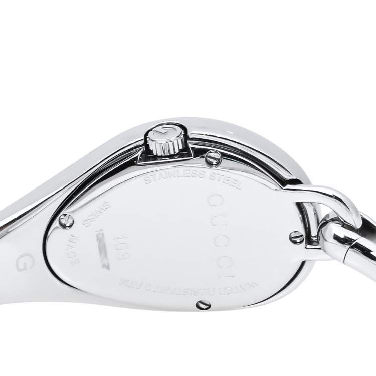 Pre Owned Gucci Silver Stainless Steel 103 Series Women's Wristwatch 22 mm
