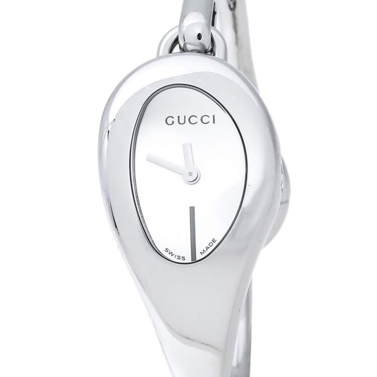 Pre Owned Gucci Silver Stainless Steel 103 Series Women's Wristwatch 22 mm
