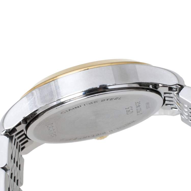 Pre Owned Gucci Silver Two-Tone Stainless steel G Timeless 126.5 Women's Wristwatch 27 mm
