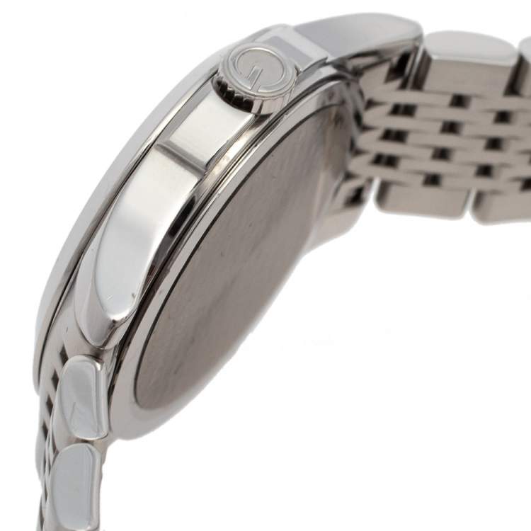 Pre Owned Gucci Black Stainless Steel G-Timeless YA126501 Women's Wristwatch 27 mm
