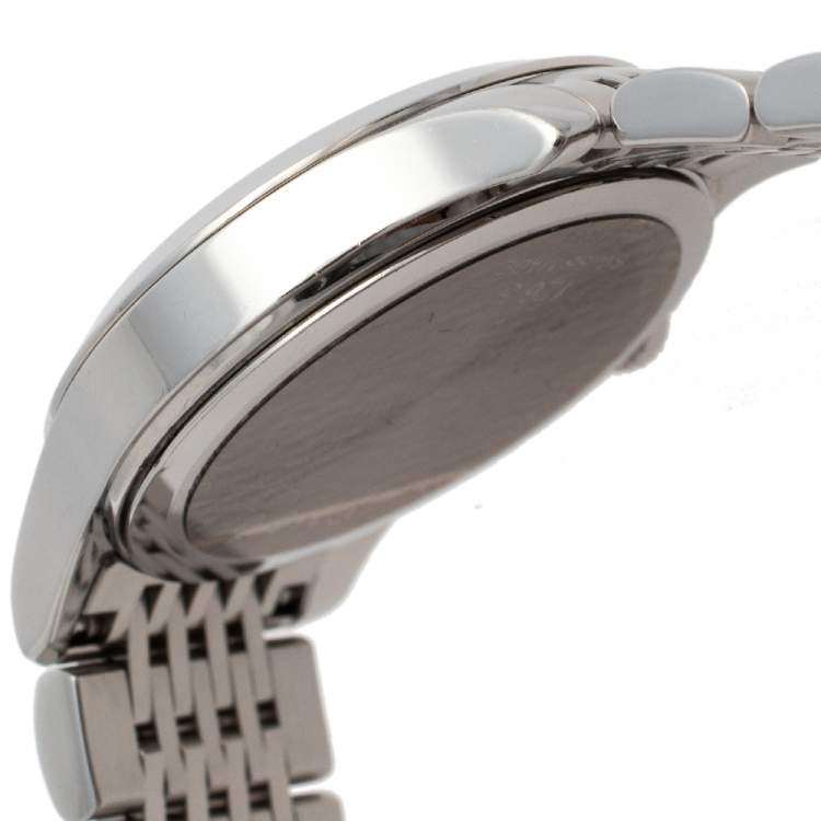 Pre Owned Gucci Black Stainless Steel G-Timeless YA126501 Women's Wristwatch 27 mm