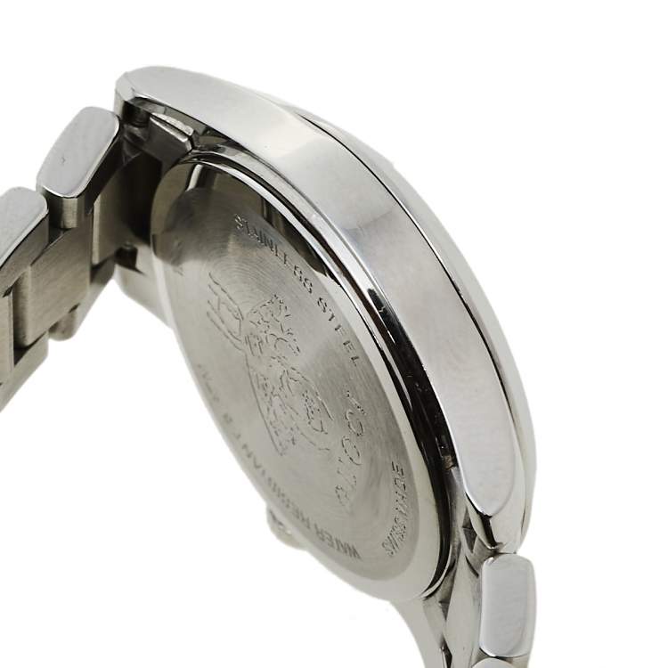 Pre Owned Gucci Silver Stainless Steel G-Timeless YA126572A Women's Wristwatch 27 mm