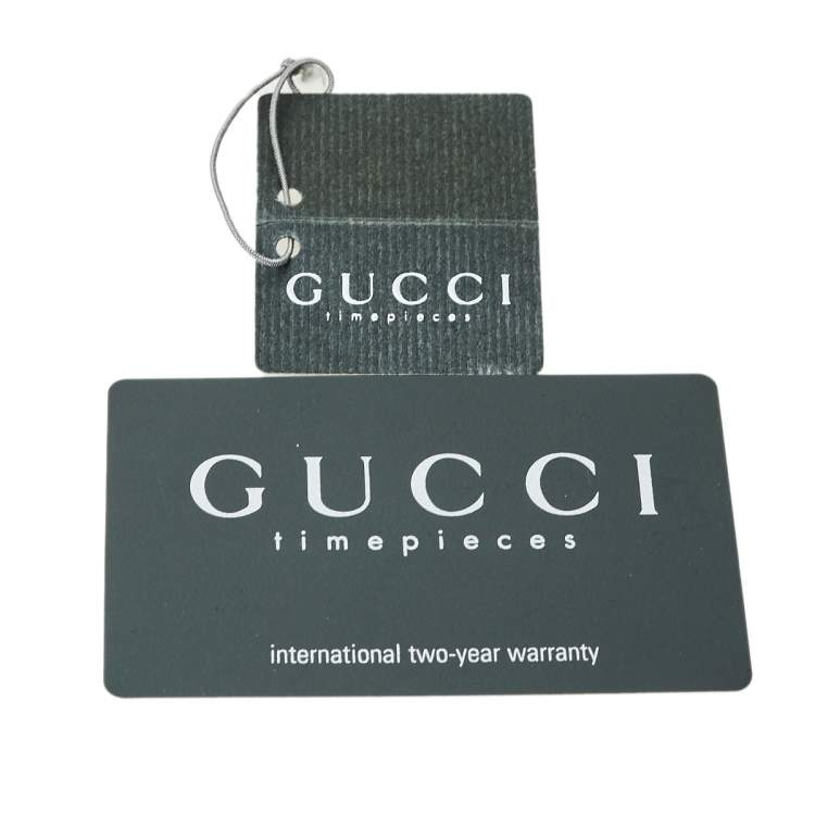 Pre Owned Gucci Grey Stainless Steel 3900L Women's Wristwatch 12 mm