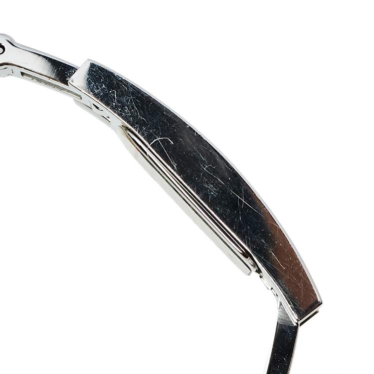 Pre Owned Gucci Grey Stainless Steel 3900L Women's Wristwatch 12 mm