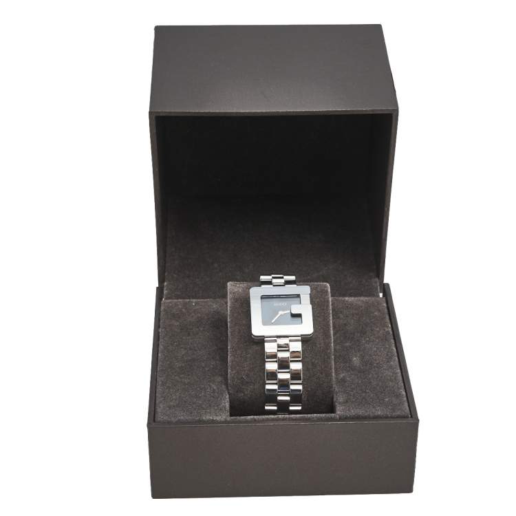 Pre Owned Gucci Black Stainless Steel G-Series 3600L Women's Wristwatch 23 mm